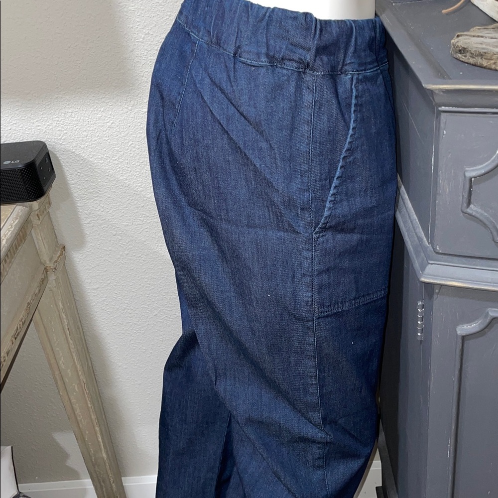 MaxMara Dark Blue Straight Leg Jeans - Picture 6 of 10